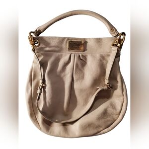 Marc Jacobs Leather Hillier Bag In Beige